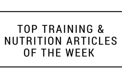 Top-Training-Nutrition-Articles
